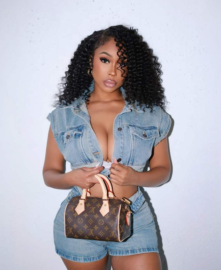 Denim Lapel Cropped Vest Short Sets